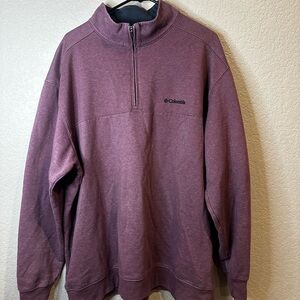 Columbia Men's Maroon Zip-Up Sweater